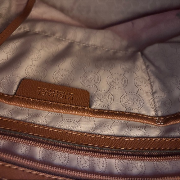 Michael Kors Travel Tote Bag with Brown and gold Accents - Picture 4 of 9